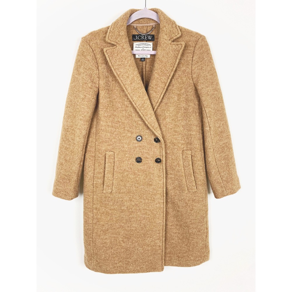 J. Crew Italian Wool Daphne Double Breasted Coat 6P